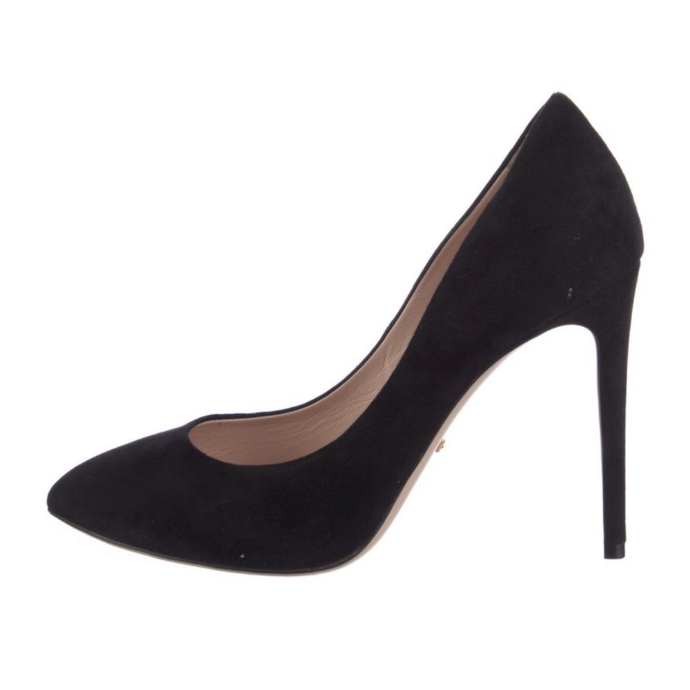 GUCCI Black Suede Almond Toe Stiletto Heel - Picture 5 of 8